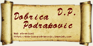 Dobrica Podrapović vizit kartica